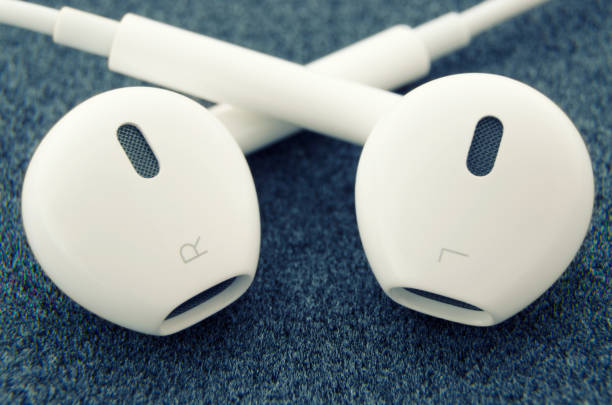 istock Crossed headphones on velvet 644083352