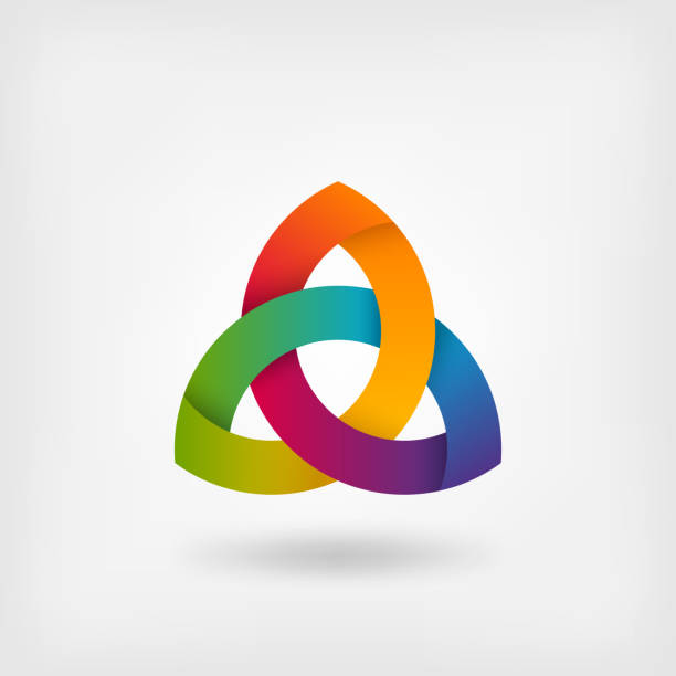 虹色で triquetra シンボル - triquetra点のイラスト素材／クリップアート素材／マンガ素材／アイコン素材