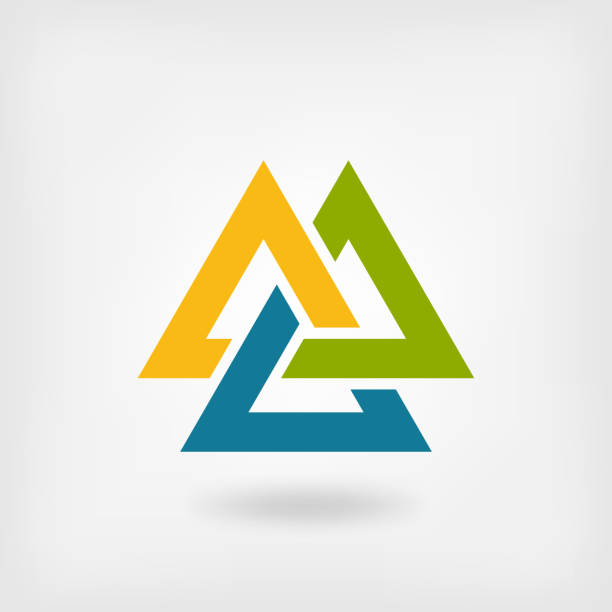 Three Triangular Logo 840+ Three Triangle Logo Stock Illustrations, Royalty-Free Vector ...