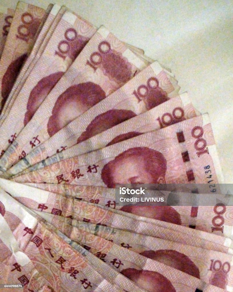 중국 위안노트 중국 베이징의 종이 화폐 풍경 100 위안 지폐에 대한 스톡 사진 및 기타 이미지 - 100 위안 지폐, 금융 ...