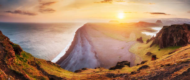 istock Landscape with ocean and Reynisfjall mount. Iceland 644099126