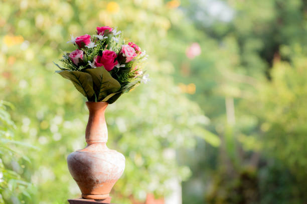 Flower arrangement in the garden