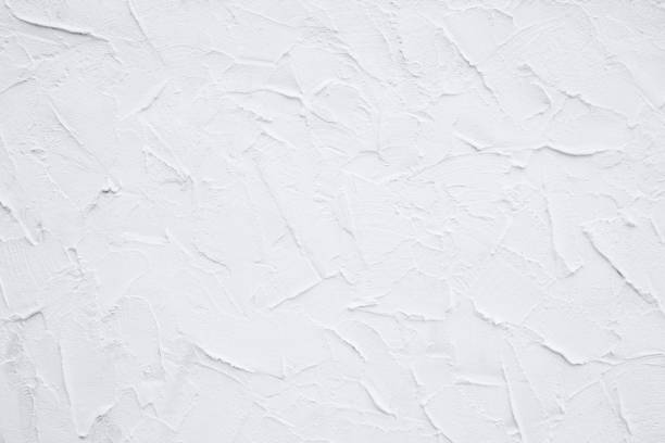 istock Texture and background of white concrete wall. 644145506