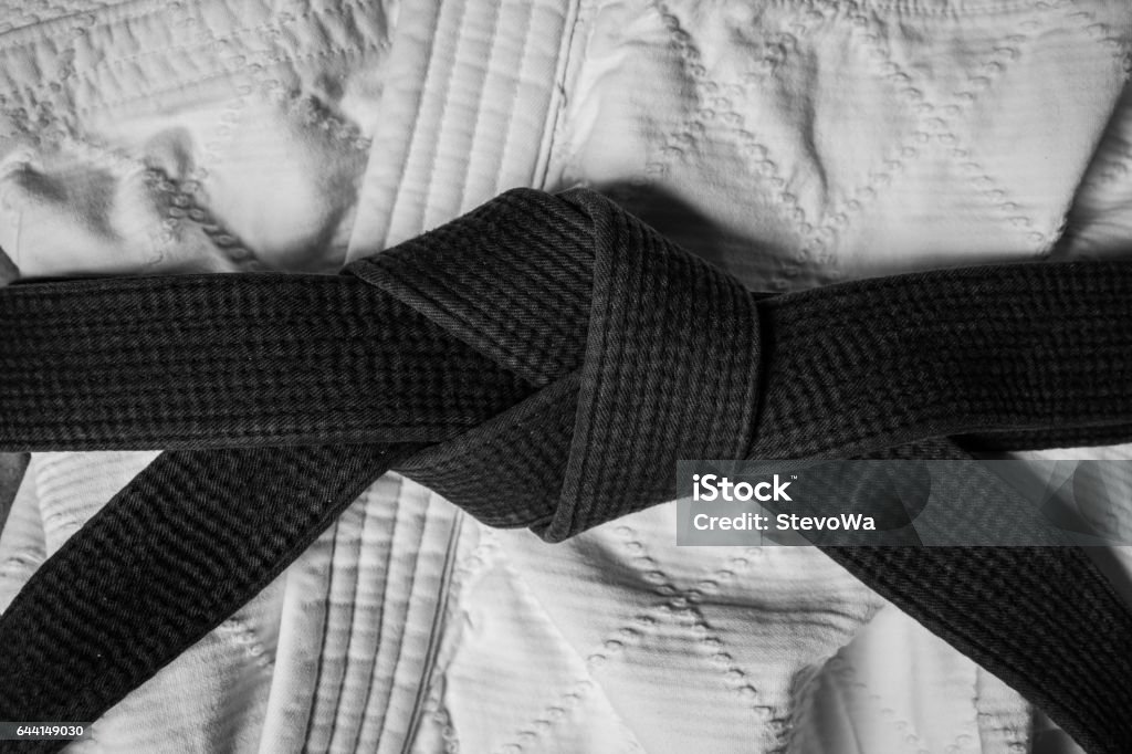 Black Belt (Black and White) Judo Black Belt Black Belt Stock Photo