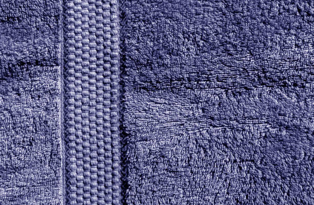 青い風呂タオル テクスチャ - 5563 ストックフォトと画像