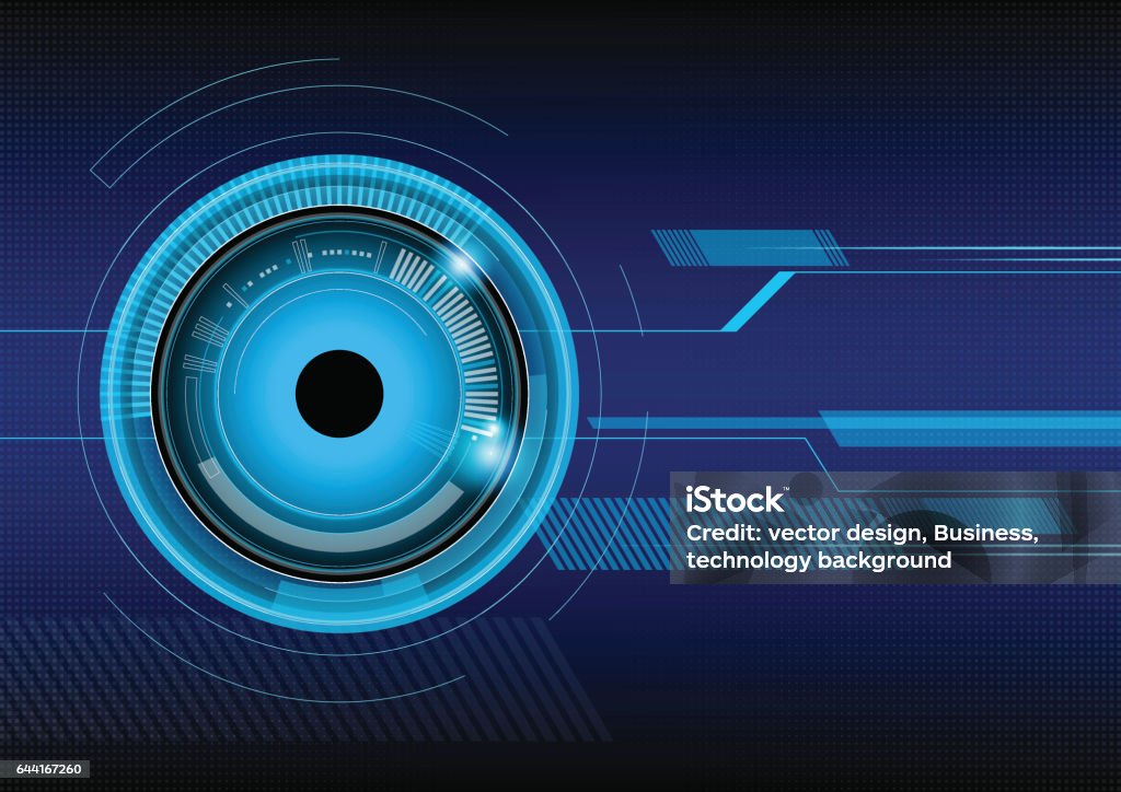 Technical Eye Vector Vector Eye Technology Background Design Concept Stock Illustration ...