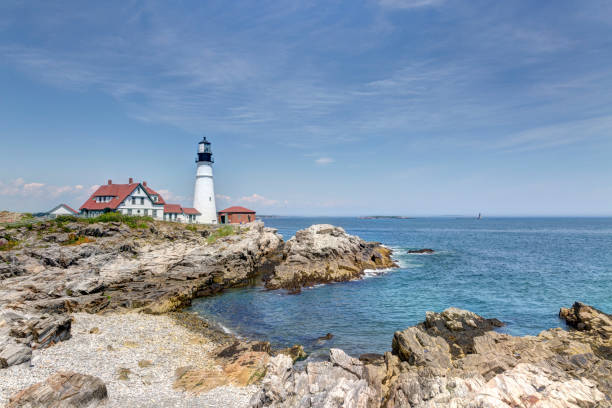 istock Portland Head Light lighthouse in Cape Elizabeth, Maine 644169784
