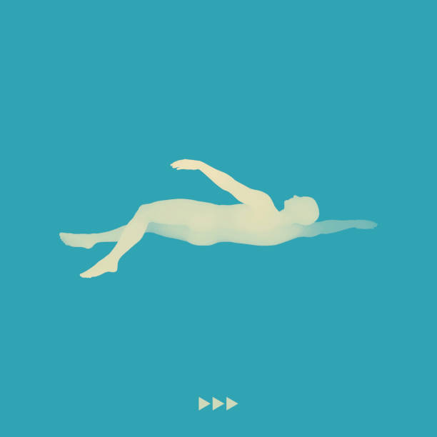 istock 3D Swimming Man. Vector Image of a Swimmer. Human Body. Sport Symbol. 644177000