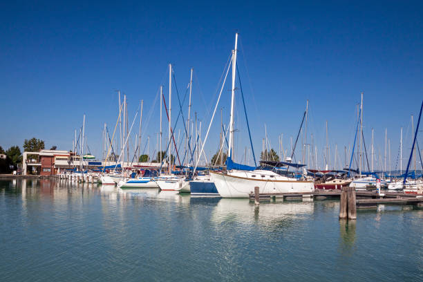 Yachts on the lake Balaton, Siofok, Hungary