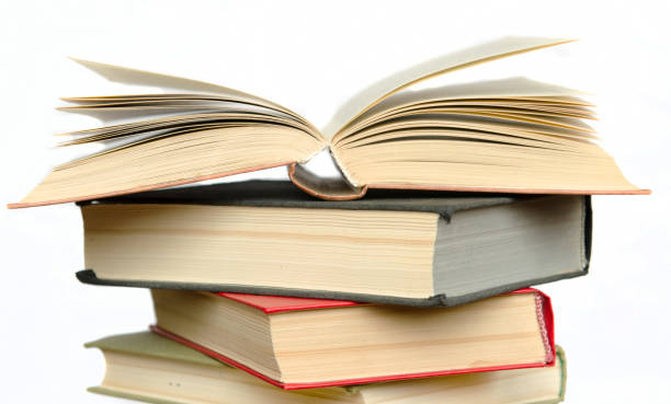 istock a stack of colorful books in a library or a room 644196110