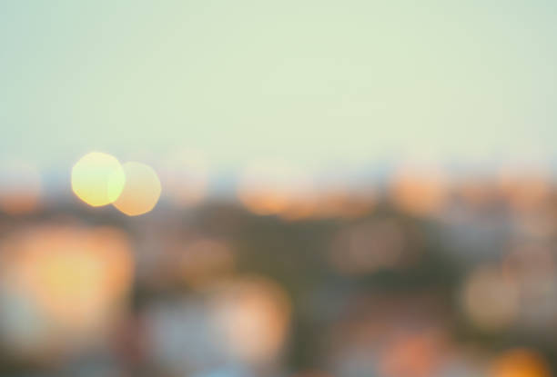 istock Abstract blurry bokeh background. Defocused and colorful light spots, pastel colors 644205408