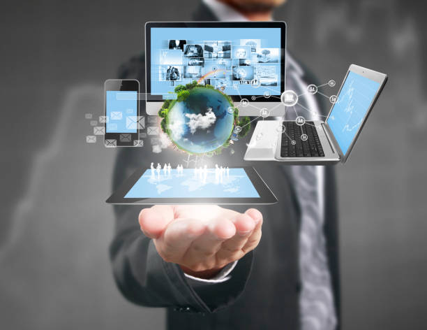 istock Technology in  hands of businessmen 644216200
