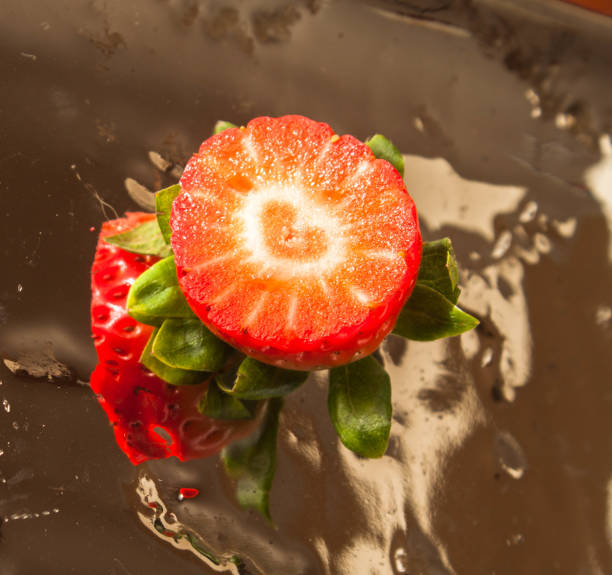 strawberry and love heart