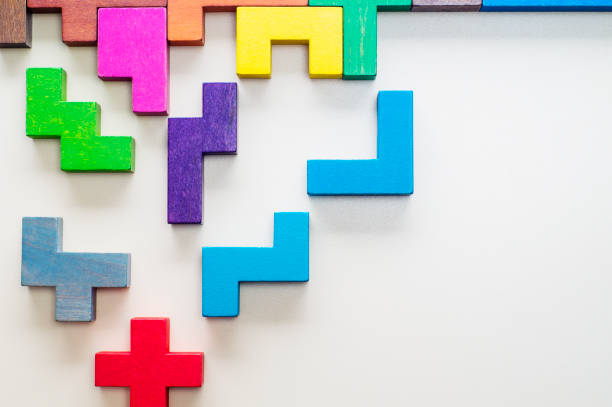 istock Geometric shapes in different colors 644223600