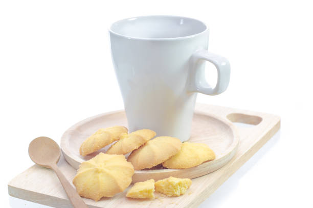 eggs toast and Thai Donuts (Patonko) stock photo