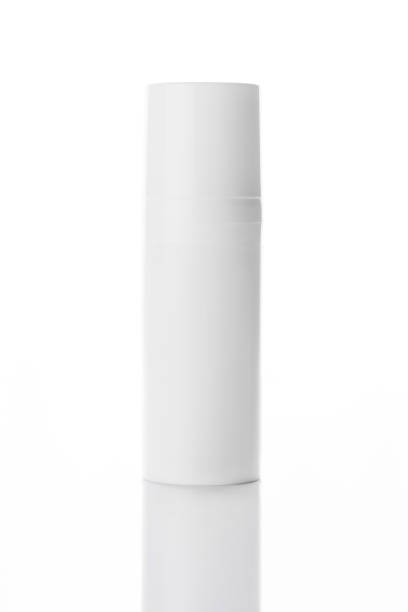 istock Blank cosmetic tubes on white background. Place for your text 644238558