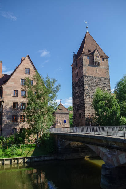 istock Old Tower Schuldturm and Heubrucke  bridge 644245758