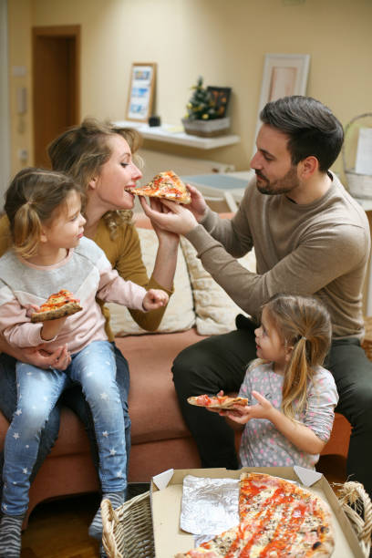 istock Happy family at home. 644263952