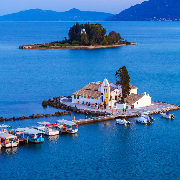 istock Vlacherna orthodox monastery in Corfu 644267430