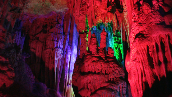 Reed Flute Cave In Guilin Guangxi Zhuang Autonomous Region.China.East Asia