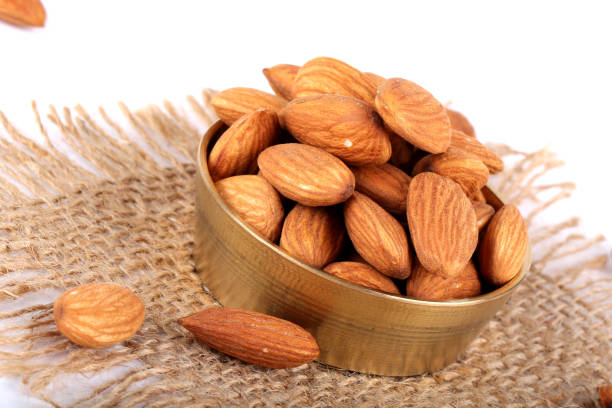 istock almond, almond in bowl 644268022
