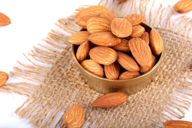 istock almond, almond in bowl 644269222