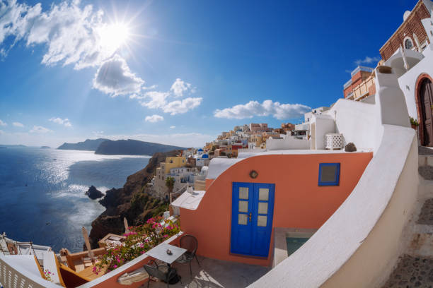 istock Old typical house on Santorini island in Greece 644290986