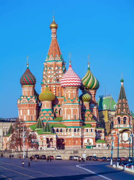 istock Saint Basil's Cathedral in the Red Square, Moscow, Russia 644293250