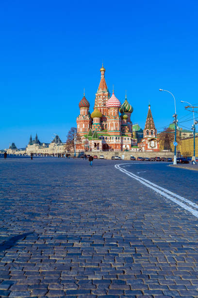 istock Saint Basil's Cathedral in the Red Square, Moscow, Russia 644293252