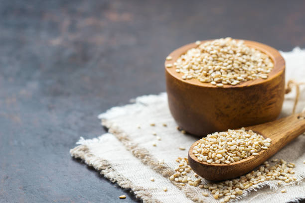 istock Sesame seeds for healthy eating 644304106