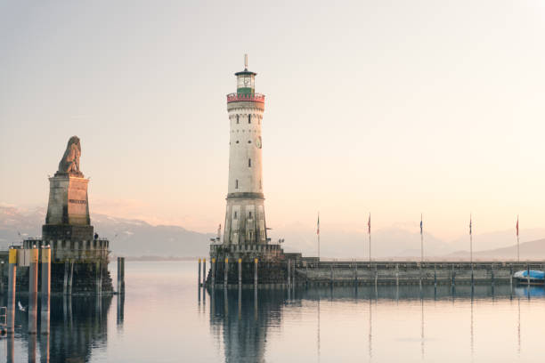 istock Lindau on Lake Constance in spring in the evening 2017 644304612