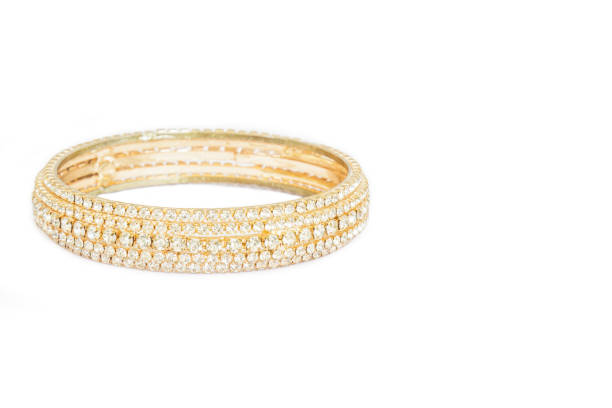 istock Golden Bracelet Jewelry 644310754