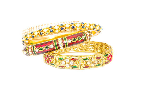istock Golden Bracelet Jewelry 644310802