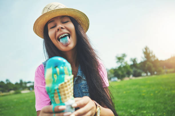 istock The best ice creams make your tongue blue! 644342794