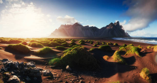 istock Magic sunset on a sandy beach. Beauty world. Turkey 644343386