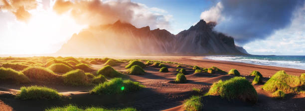 istock Magic sunset on a sandy beach. Beauty world. Turkey 644345680