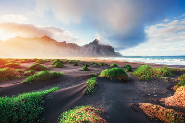 istock Magic sunset on a sandy beach. Beauty world. Turkey 644346694