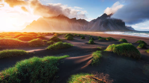 istock Magic sunset on a sandy beach. Beauty world. Turkey 644346998