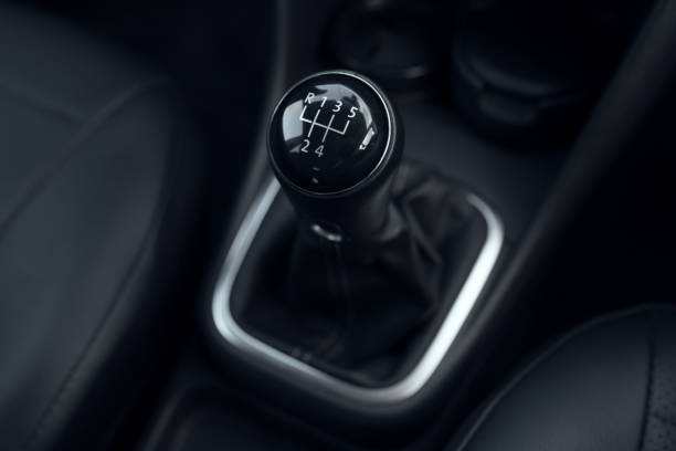 cambio leva manuale auto cambio - part of vehicle gear knob gearshift foto e immagini stock