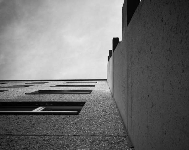 istock Living building in black and white 644404602