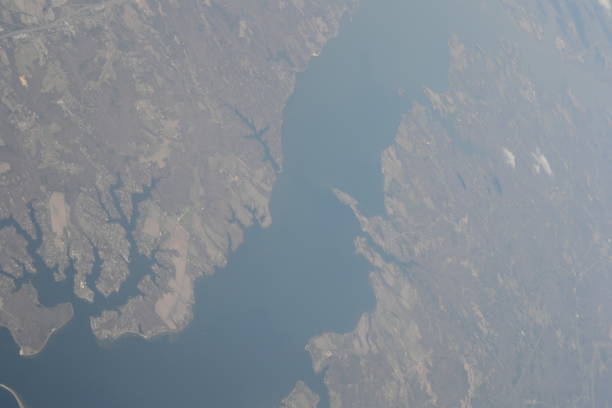 istock USA, view from the plane. East coast. 644405470
