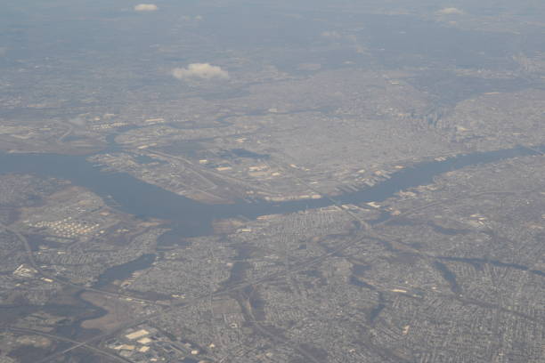 istock USA, view from the plane. East coast. 644405506