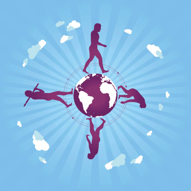 World Evolution Background 20+ Evolution Monkey To Man Backgrounds Stock Illustrations, Royalty ...