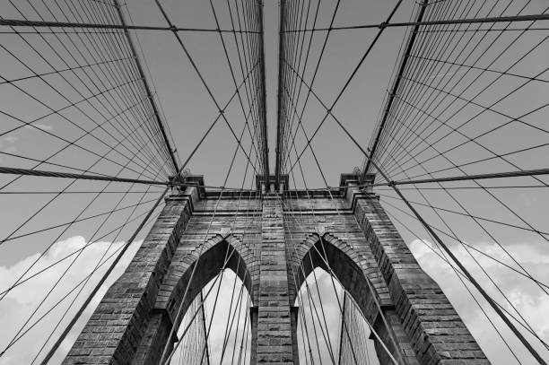 istock Brooklyn bridge in NYC, USA 644445328