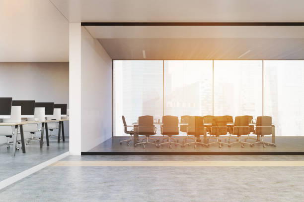 istock Conference room in open office, toned 644460824