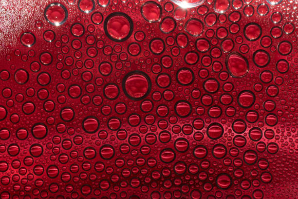 Drops of oil in a liquid