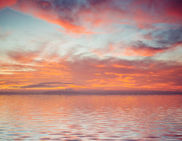 istock Majestic sunset over the sea 644564496