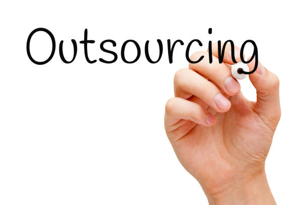 istock Outsourcing Handwritten With Black Marker 644569114