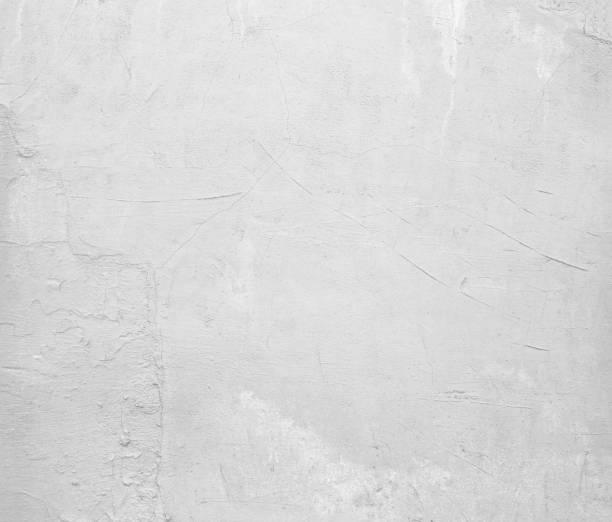 istock Close-up white gray grunge old wall texture, concrete cement background 644588308