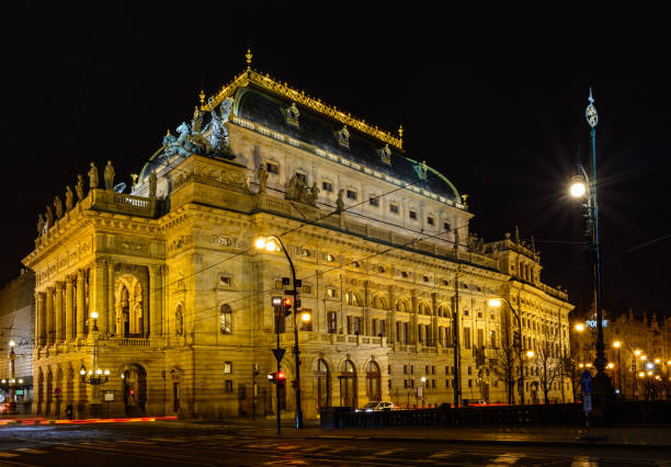 istock National Theatre in Prague Night 644655882